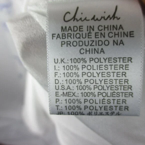 Chicwish White Floral Maxi Dress with Pleated Skirt Size M Modest Romantic - Picture 5 of 7